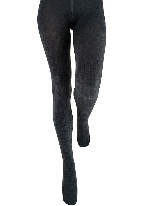 Couture Cable Knit Fleece lined Tights
