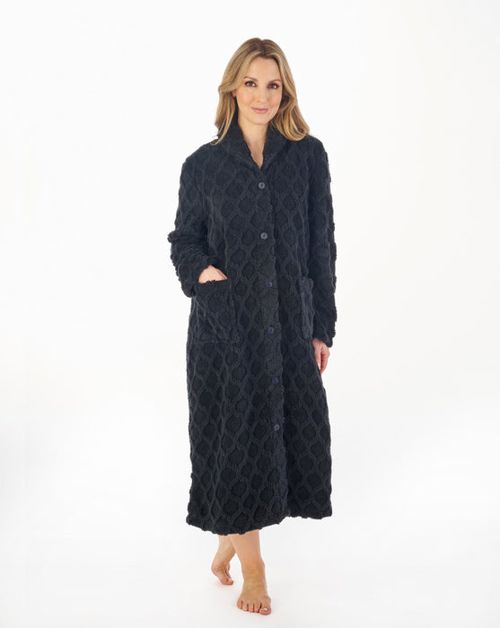 SALE Slenderella Luxury Honeycomb Textured Full Button Front Dressing Sandras-Online SALE Slenderella Luxury Honeycomb Textured Full Button Front Dressing Sandras-Online