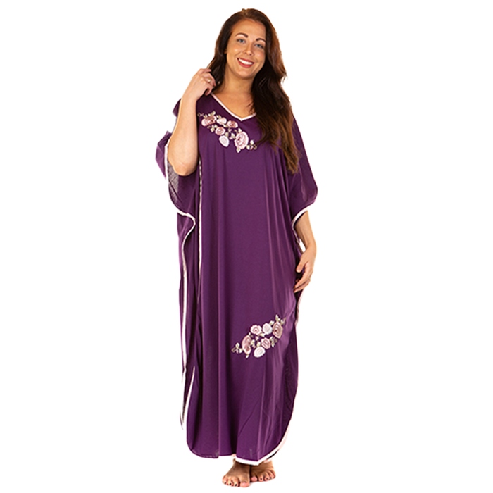 Ladies Long Length Embroidered Kaftan Sandras Online
