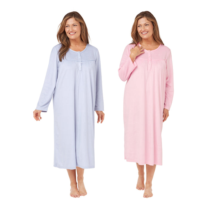 Super Soft Shimmer Fleece Plain Nightdress