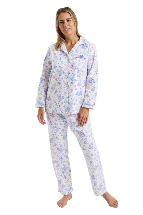 100% Double Brushed Cotton Traditional Style Pyjamas