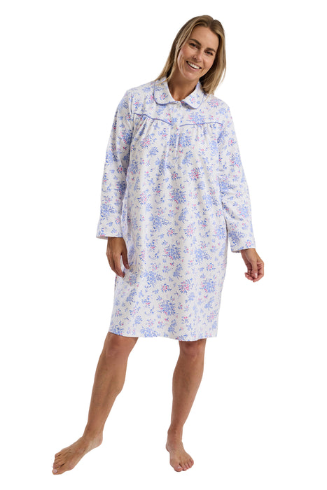 Marlon 100% Brushed Cotton Winceyette 40" Length Nightdress