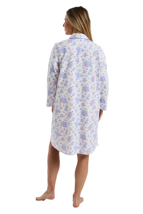 Marlon 100% Brushed Cotton Winceyette Long Sleeve Nightdress