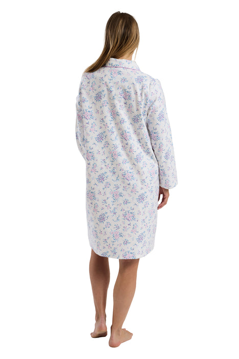Marlon 100% Brushed Cotton Winceyette 40" Length Nightdress