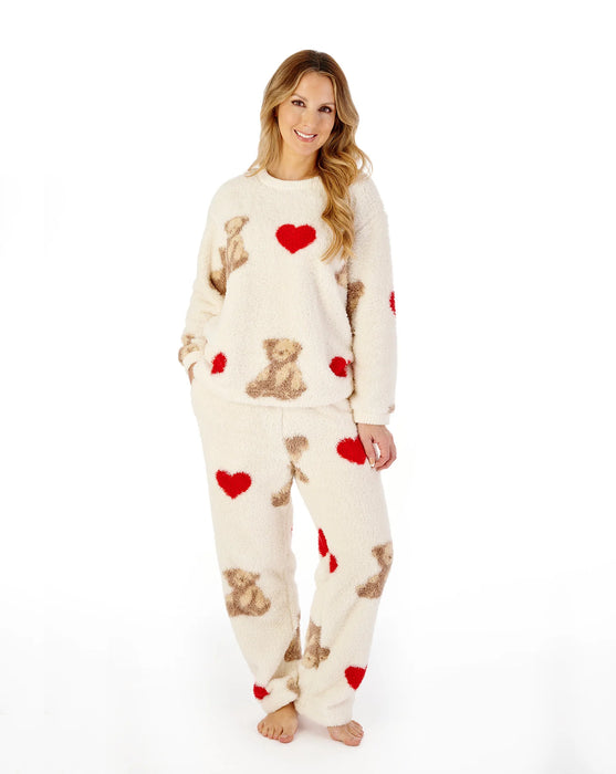 Supersoft Teddy Print Fleece Pyjama