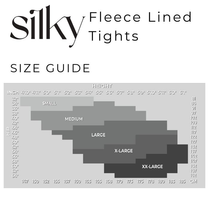 300 Denier Thermal Fleece Tights By Silky