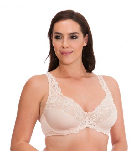 Valbonne Satin and Lace Underwired Bra