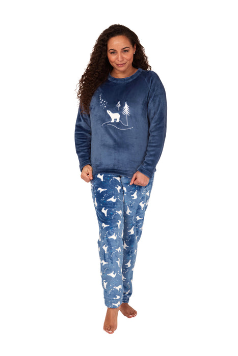 Supersoft Fleece Polar Bear Print Pyjamas