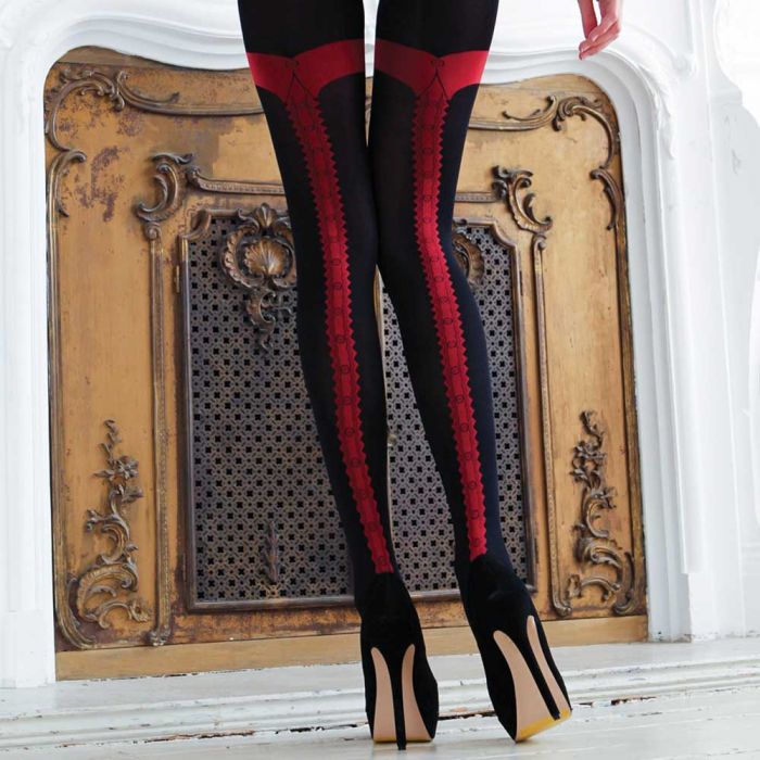 Charley Opaque Wide Seamed Tights