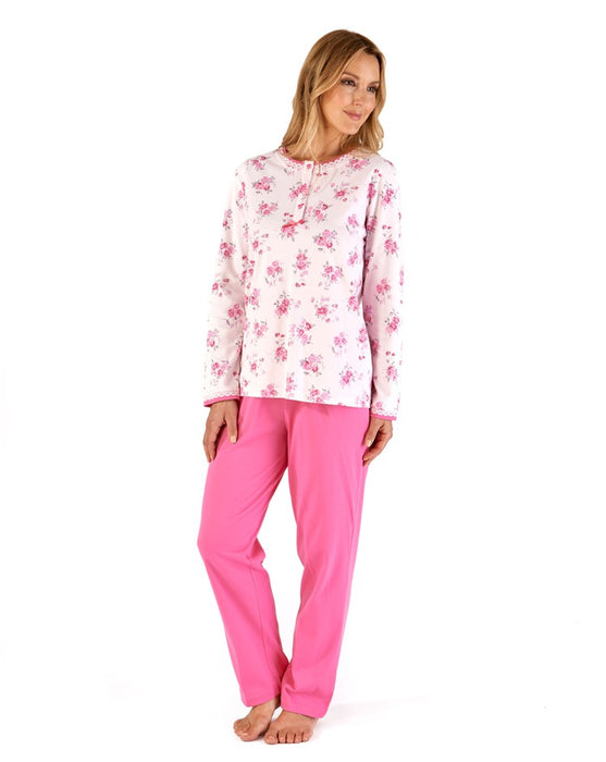Sale 100% Cotton Jersey Long Sleeve Pyjamas