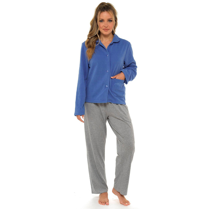 Lady Olga Polar Fleece Button Bed Jacket โ Sandras-Online