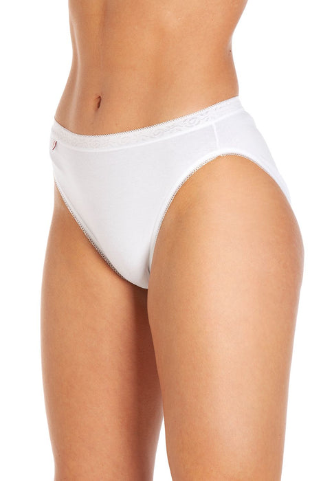 La Marquise Cotton And Lycra High Cut Brief – 3 Pack