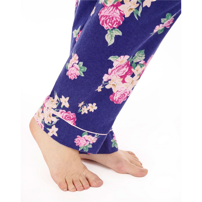 Brushed Cotton Bold Floral Tailored Long Sleeve Pyjamas