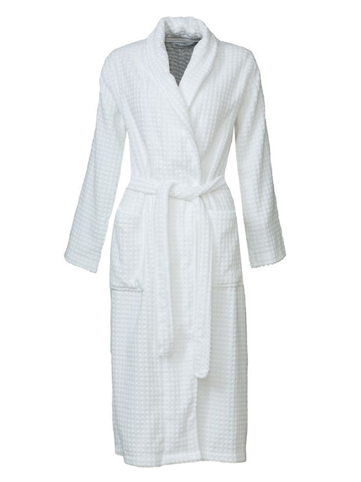 Slenderella Wrap Dressing Gown in Luxury Waffle Velour Style 100% Cotton